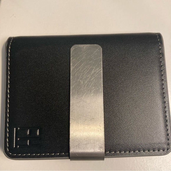 FORREST & HAROLD SLIM TOP GRAIN LEATHER HAND CRAFTED MONEY CLIP SLIM WALLET - Picture 5 of 5